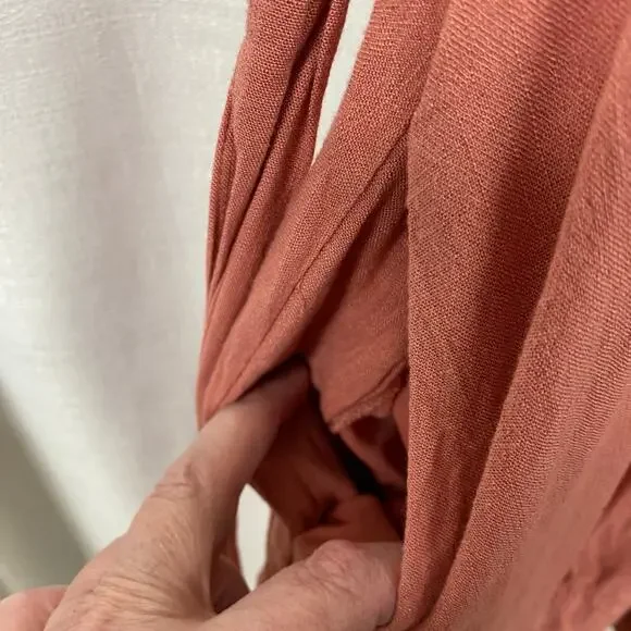 Torrid Beige Desert Sand Woven Tiered Mini Dress Sz.4 - Picture 10 of 16